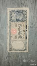banconota mille lire testina 1947