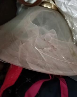 lampadario paralu a sospensione in vetro tessuto  