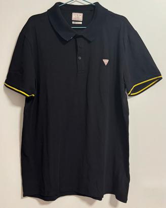 Maglietta polo uomo nera Guess tg. XXL
