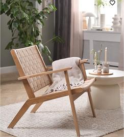 Poltrona beige UDSBJERG come nuova