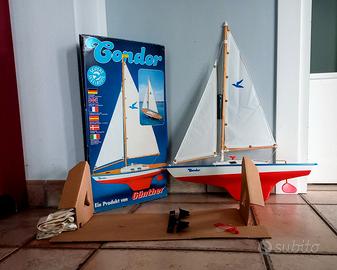barca a vela Condor Günther in legno Germany 1981