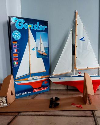 barca a vela Condor Günther in legno Germany 1981