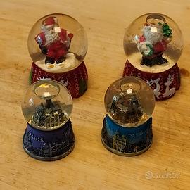 Lotto 4 Palle di Neve Vintage / Souvenir