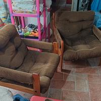 2 pz poltrona neapel scandinavo brutalista vintage