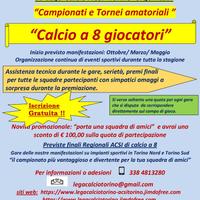Campionati e Tornei amatoriali di calcio a 8
