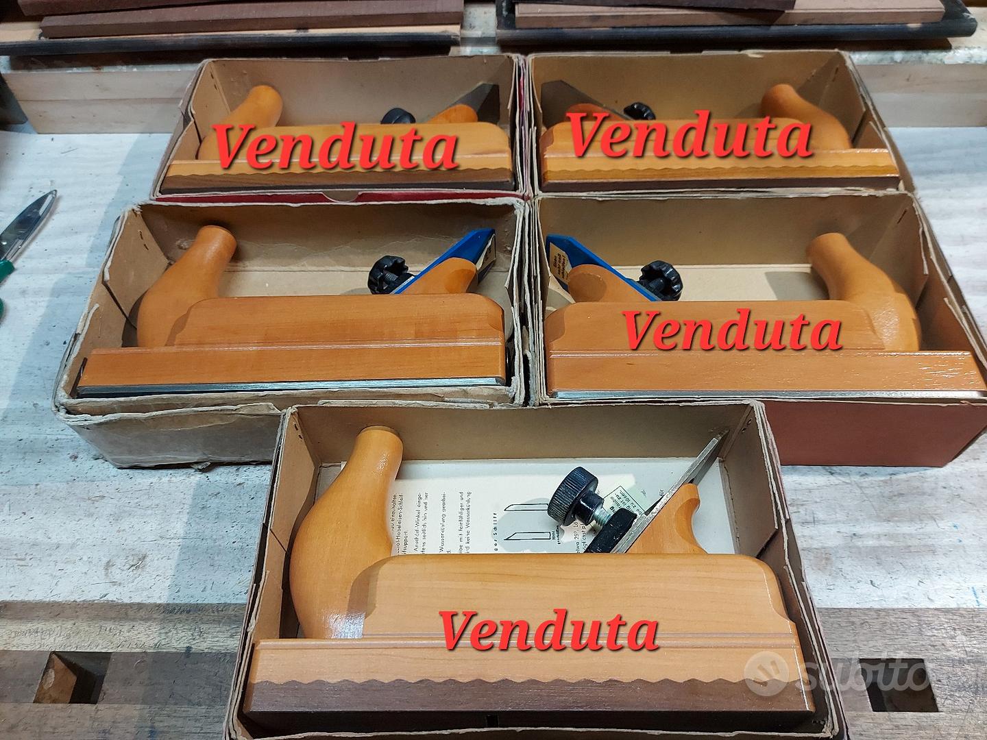 Pialla In Legno Di Pero Ulmia | Ferro Doppio 48mm | Per Finiture Di Precisione - Foto 3