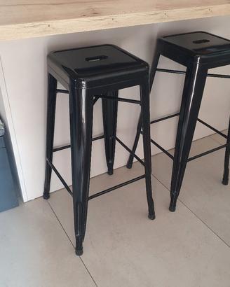 Sgabelli alti per cucina bar  stile industriale 