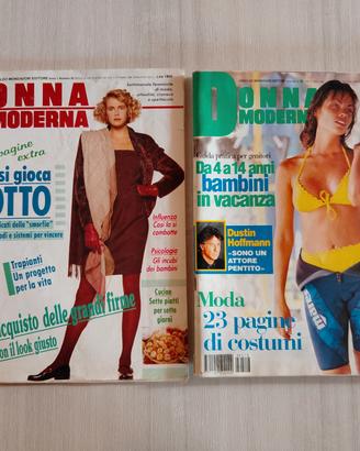 2 Riviste Donna Moderna (1988-1995) Con Inserti 