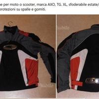 Giacca moto AXO sfoderabile e con protezioni