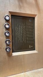 Mobile giradischi e radio in legno di metà secolo