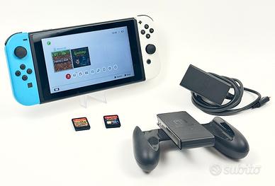 Nintendo Switch V2 Blu Bianca + Giochi