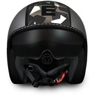 Casco Moto Jet Momo Design Blade Titanio Opaco Fro