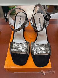 Sandali Valleverde - nero e piombo