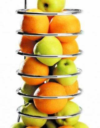 ESPOSITORE FRUTTA FRESCA IN ACIAIO INOX