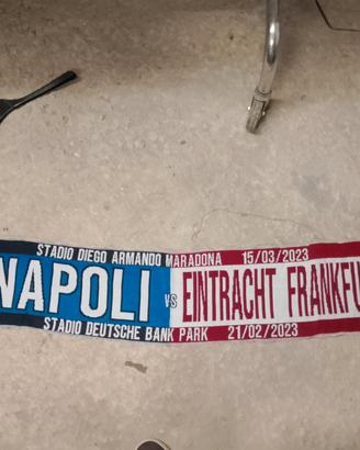 sciarpa Napoli Eintrach Frankfurt  15/3/2023