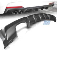 DIFFUSORE BMW F30 F31 LOOK M PERFORMANCE NERO OPAC