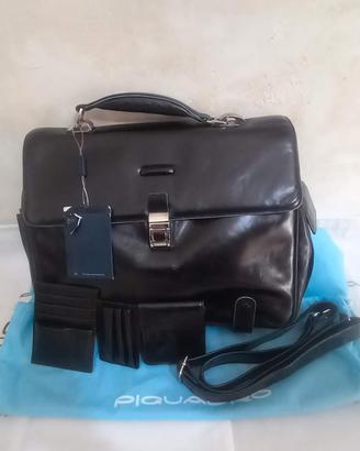 borsa da lavoro Piquadro nera in pelle 