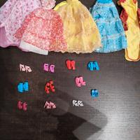set scarpe e vestiti barbie