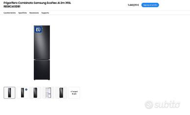 Frigorifero Combinato Samsung EcoFlex AI