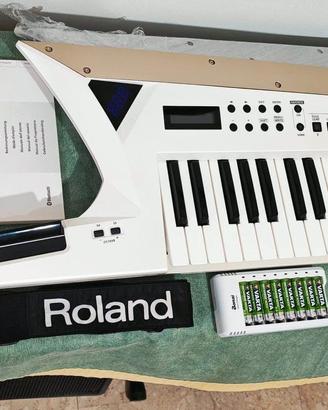 Roland AX Edge White,alimentatore/tracolla/8 pile