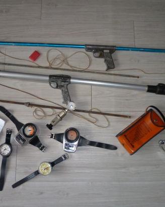 Attrezzature sub varie anni 60 - 70