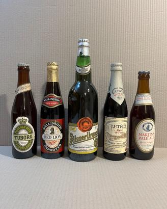 5 bottiglie di birre anni ‘90 da collezione