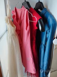 4 vestiti bambina 4-5 anni cm 108-110