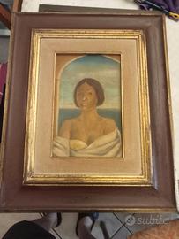Quadro ad olio su tela del pittore E. Masetti