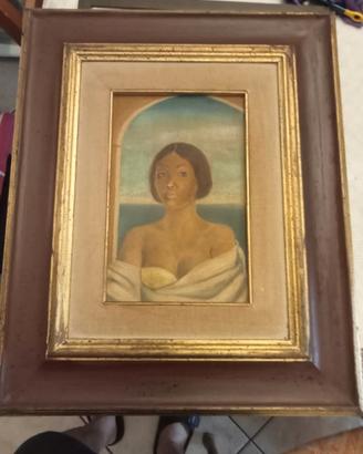 Quadro ad olio su tela del pittore E. Masetti