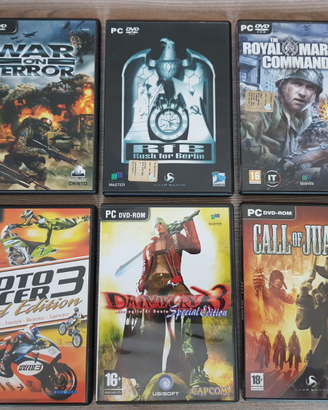 Videogiochi PC DVD-ROM, lotto 11 videogames