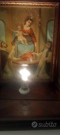 teca con Madonna del rosario