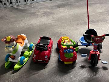 kit automobiline a spinta per bambini