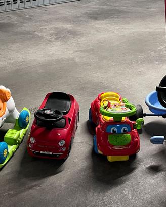 kit automobiline a spinta per bambini