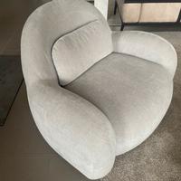 Poltrona tessuto design girevole