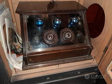 Radio Kennedy senza valvole blu 1924