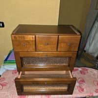 Consolle da cucina in noce nazionale in eccellenti