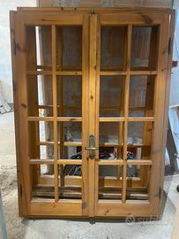 Coppia finestre legno Vintage arredament fai da te