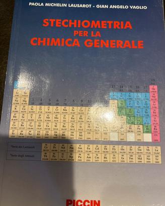 Stechiometria per la chimica g. ISBN 9788829917273