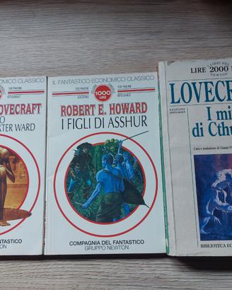 LOTTO 3 VOLUMI LOVECRAFT E HOWARD