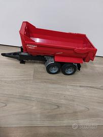 Bruder rimorchio ribaltabile rosso