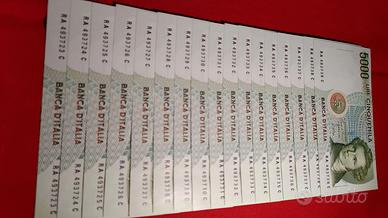 5000 LIRE-"BELLINI"-FDS-PEZZI 17-IN SERIE-FOTO