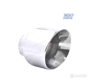 TERMINALE SCARICO UNIVERSALE CROMATO A COLLETTORE 