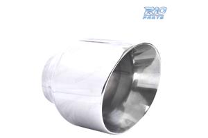 TERMINALE SCARICO UNIVERSALE CROMATO A COLLETTORE 