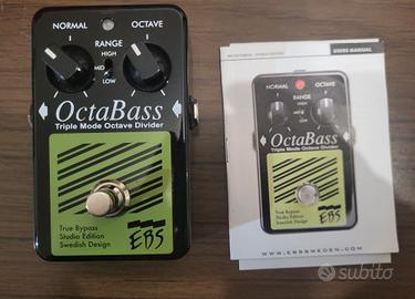 EBS Octabass black label Studio Edition octaver - Strumenti