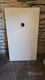 Piatto doccia in resina 80x140 Bianco - Nuovo