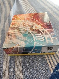 Portafoglio Nero  vera pelle porta Assegno monete