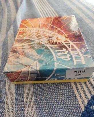 Portafoglio Nero  vera pelle porta Assegno monete