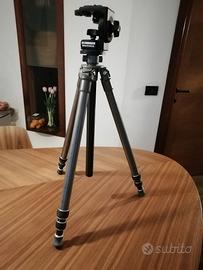 CAVALLETTO FOTOGRAFICO GITZO CON TESTA MANFROTTO