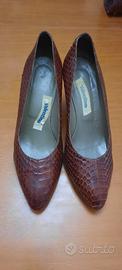 Scarpe in pelle di pitone misura 38