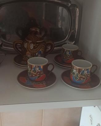 servizio da caffe per tre persone porcellana 